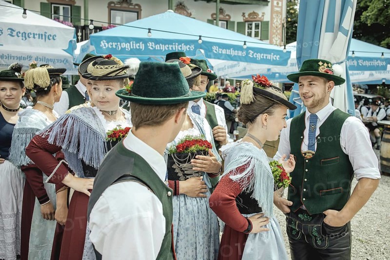 Traditional traditional costume anniversary of the Trachtenverein Schliersee Stamm 1888, Schliersee, Upper Bavaria, Bavaria, Germany, 2025