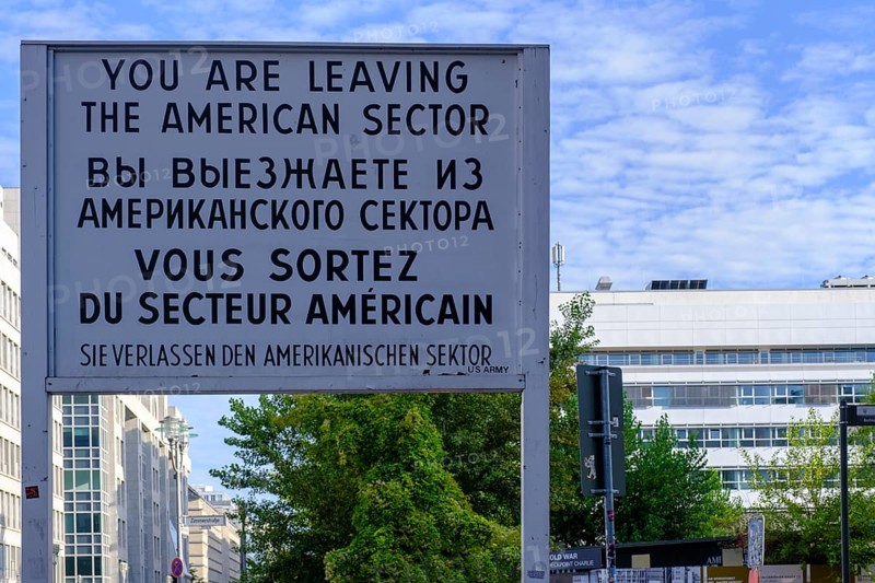 At Check Point Charlie, Friedrichstraße, Berlin, Germany