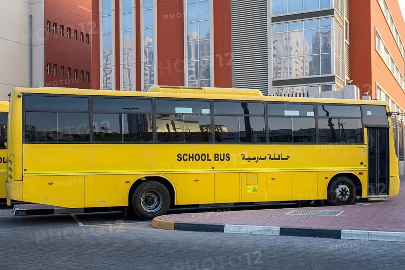 School bus, Abu Dhabi, United Arab Emirates