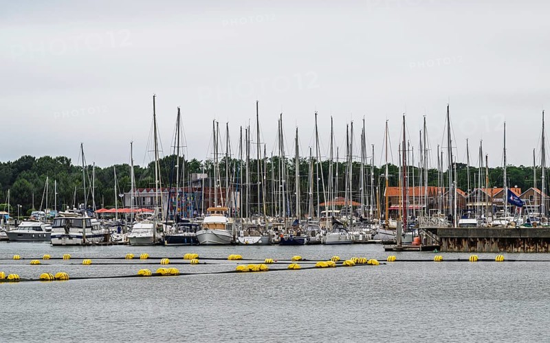 Marina in Le Verdon-sur-Mer, Nouvelle-Aquitaine, Gironde, France