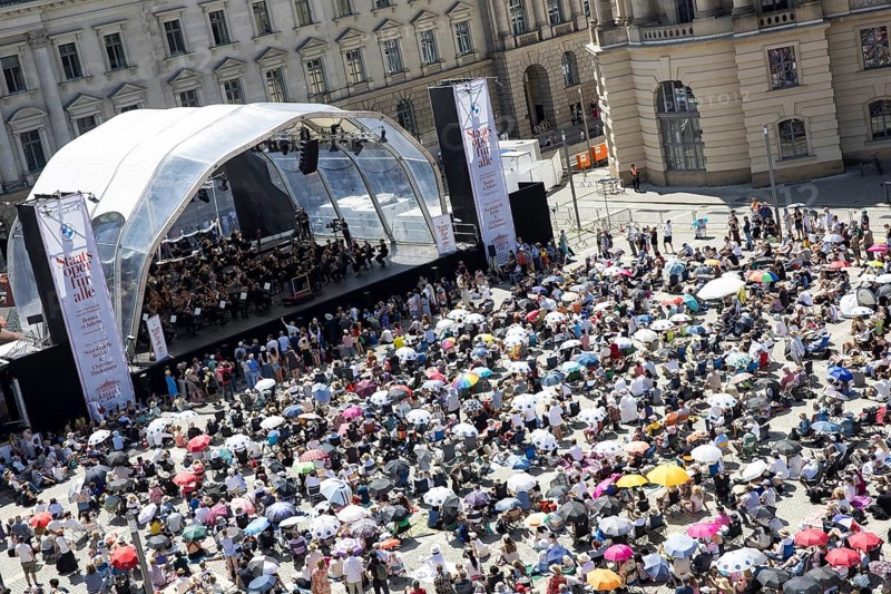 Staatsoper für alle, a free open-air concert with conductor Christian Thielemann and the Staatskapelle Berlin on Berlin's Bebelplatz, Berlin, 22 June 2025