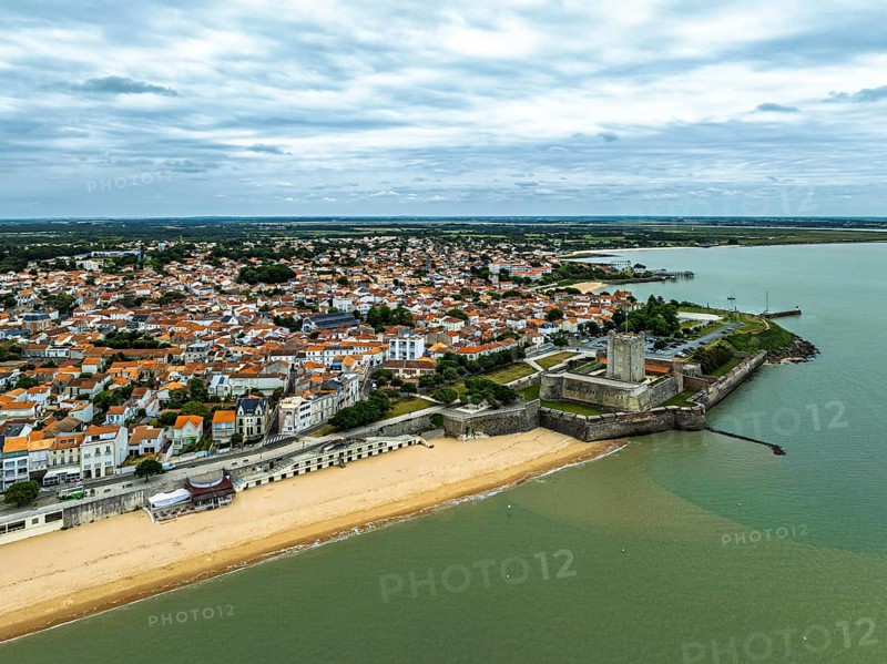 Fouras from a drone, Fouras-les-Bains, Charente-Maritime, Nouvelle-Aquitaine, France