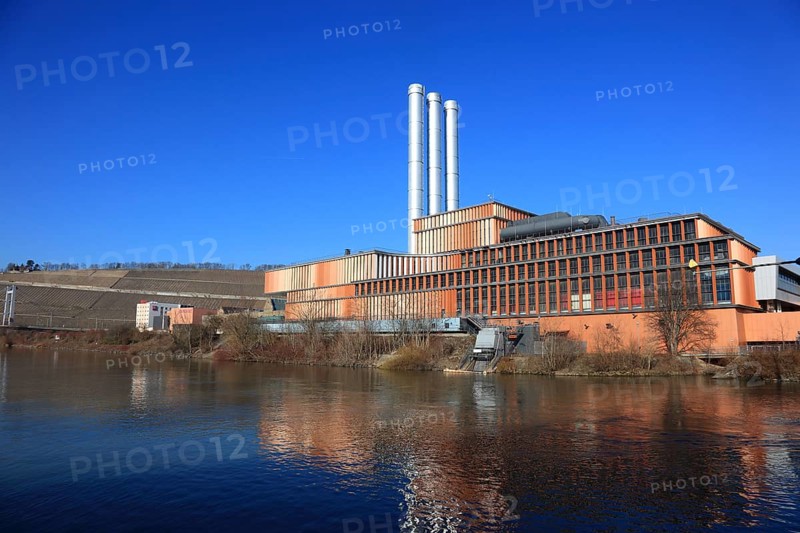 Combined heat and power plant Würzburg is a combined heat and power plant operated by Würzburger Versorgungs- und Verkehrs-GmbH on the banks of the River Main. Originally built in the early 1950s, the coal-fired power plant was converted into a natural gas-fired combined cycle power plant in 2003, Würzburg, Lower Franconia, Bavaria, Germany