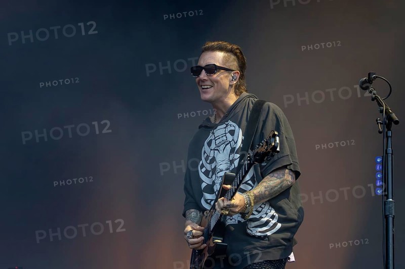 Synyster Gates (Brian Elwin Haner Jr.), guitarist, Avenged Sevenfold, progressive metal band, USA, live open air at the Citadel Music Festival, 21.06.2025, Zitadelle Spandau, Berlin, Germany < english> Avenged Sevenfold, progressive metal band, USA, live open air at the Citadel Music Festival, June 21, 2025, Spandau Citadel, Berlin, Germany