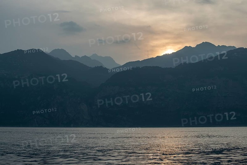 Sunset on Lake Garda, Malcesine, Italy