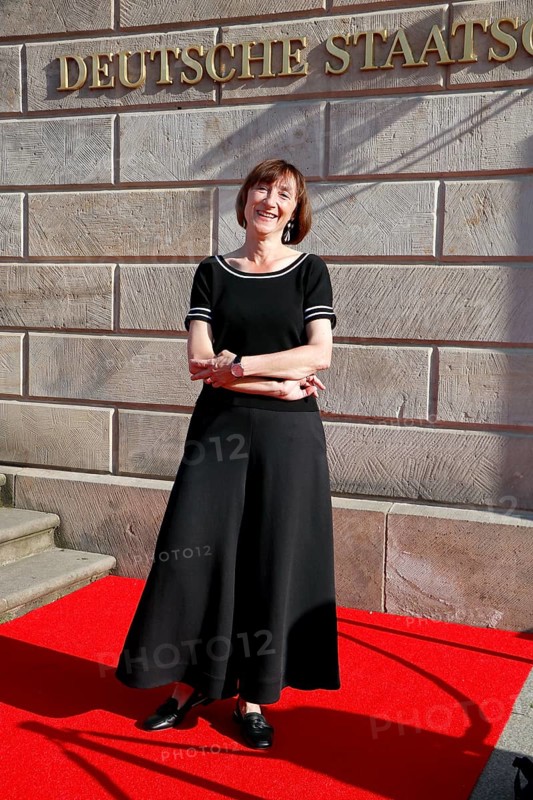 Elisabeth Sobotka (Artistic Director of the Staatsoper Unter den Linden) arriving for Charles Gounod's Roméo et Juliette after William Shakespeare at the Staatsoper für Alle on Bebelplatz in Berlin on 21 June 2025