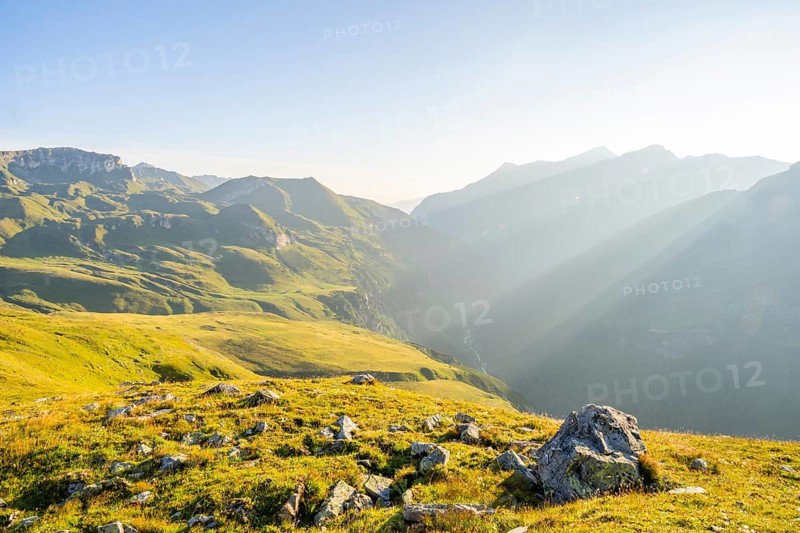Sunrise in the Mountains at Hochalpenstraße, Pinzgau, Salzburg, Austria