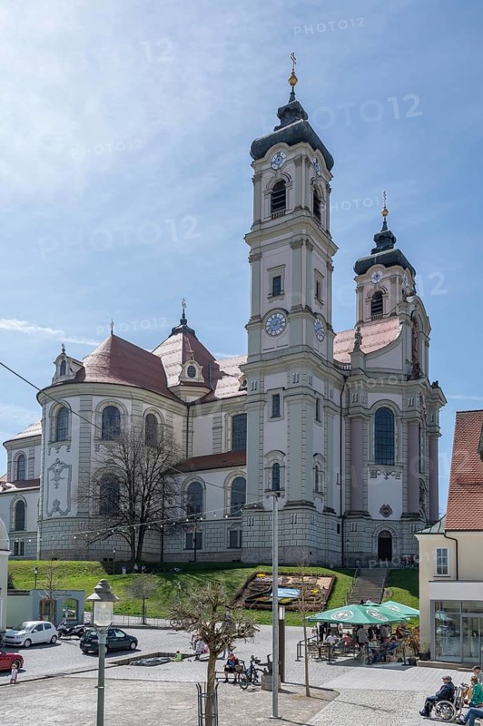 Basilica of St Alexander and Theodor, Ottobeuren Monastery, Ottobeuren, Unterallgäu, Bavaria, Germany