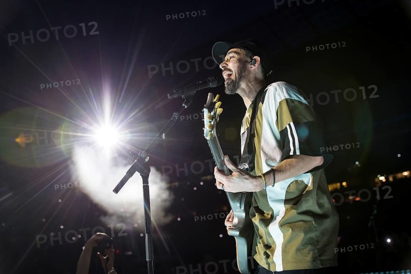 Mike Shinoda, singer and bassist of Linkin Park live on From Zero World Tour 2025 at the Olympiastadion Berlin on 18 June 2025