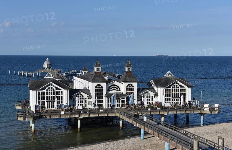 The Sellin pier on Rügen, Mecklenburg-Western Pomerania, Germany