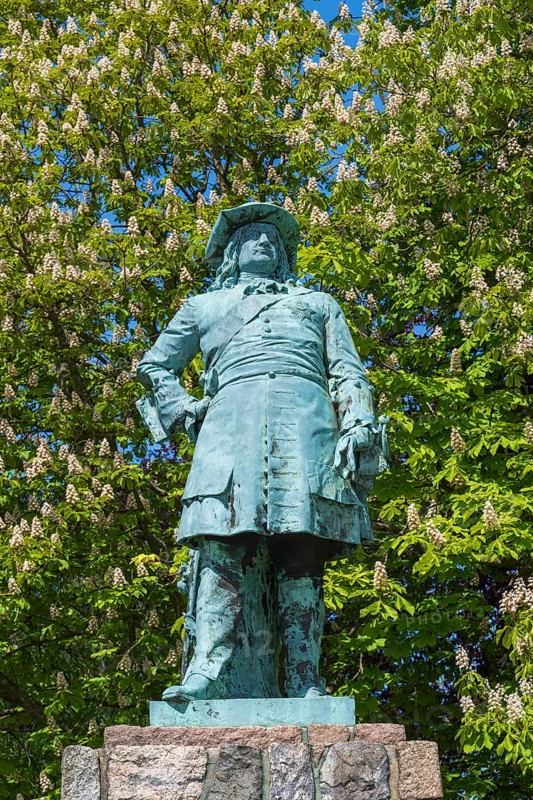 Friedrich-Wilhelm the Great Elector, Statue, Statue, Eckernförde, Baltic Sea, Schleswig-Holstein, Germany