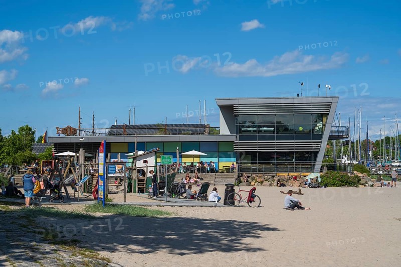 Baltic Sea Info Centre, Sandstrand, Eckernförde, Baltic Sea, Schleswig-Holstein, Germany