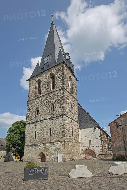Gothic St Mary's Church, Bernburg, Saxony-Anhalt, Germany
