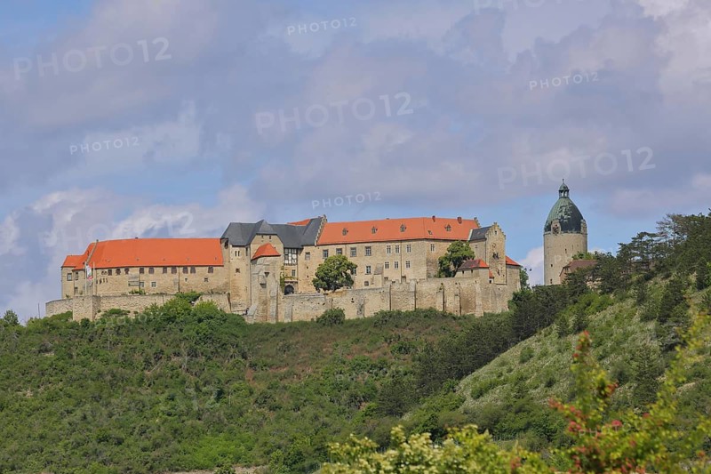 Neuenburg Castle with Dicker Wilhelm Tower, Freyburg, Romanesque Road, Saxony-Anhalt, Germany