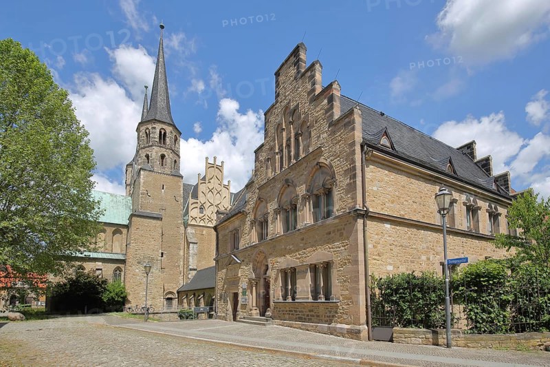 Romanesque Cathedral of St John and St Lawrence and buildings, landmark, Merseburg, Romanesque Road, Saxony-Anhalt, Germany