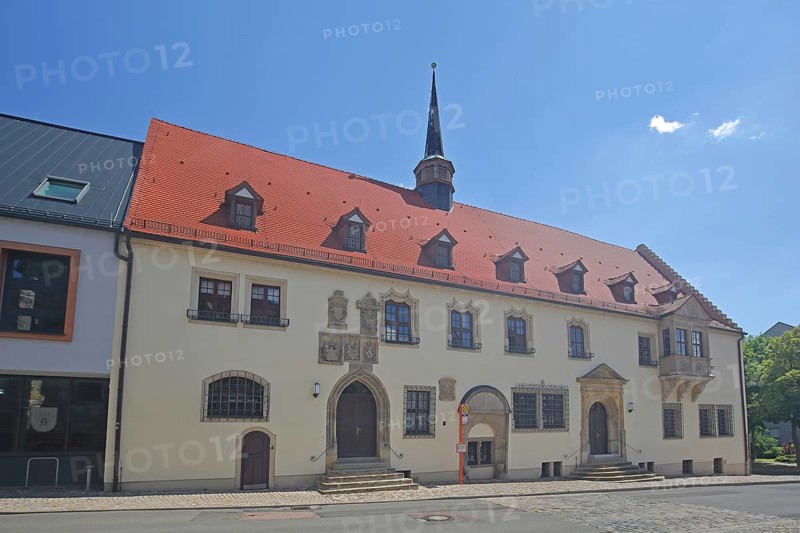 Old Town Hall built in 1444, Merseburg, Saxony-Anhalt, Germany