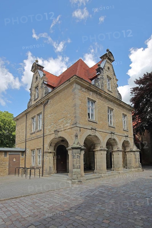 Outbuilding built in 1265 in the inner courtyard of the castle, Merseburg, Saxony-Anhalt, Germany