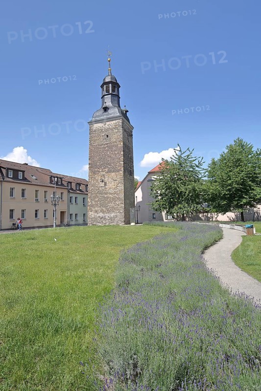Magdeburg Tower built in the 12th century, town tower, Köthen, Saxony-Anhalt, Germany