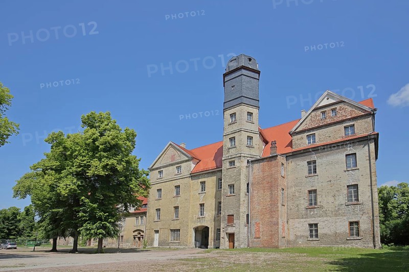 Baroque castle, inner courtyard, museum, Köthen, Saxony-Anhalt, Germany