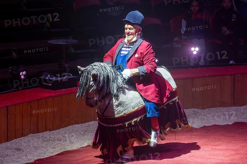 Performance by Circus Barelli in Mannheim***Picture: Pieric, the clown from France