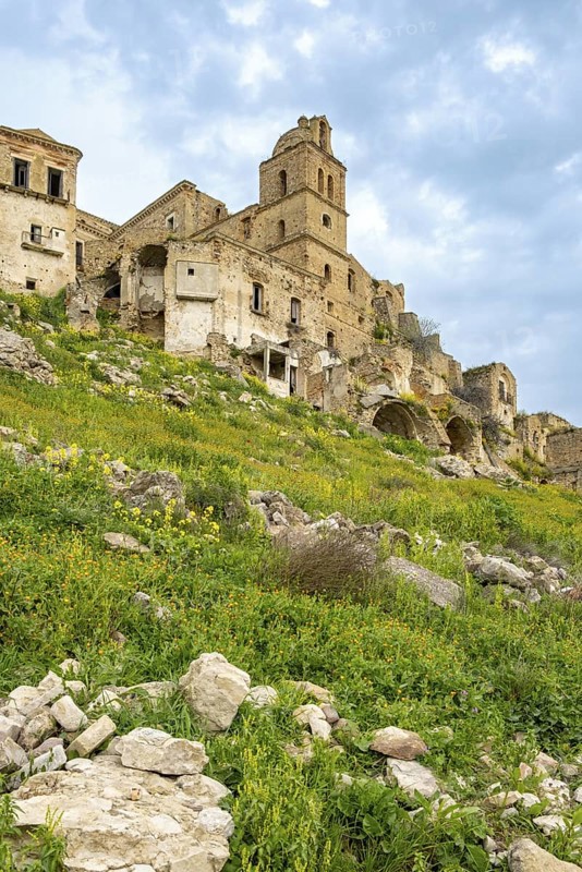 Ghost town of Craco, Basilicata, Italy