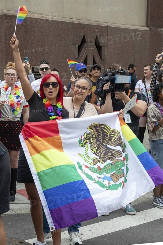 Detroit, Michigan USA - 8 June 2025 - Gay, lesbian, bisexual, and transgender activists and their allies marched for equality in the Motor City Pride parade