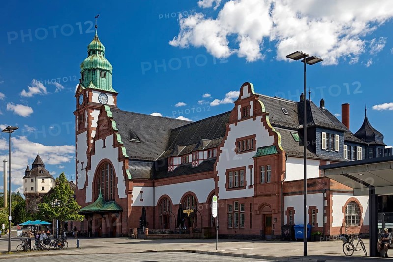 Railway station in Bad Homburg vor der Höhe, Hesse, Germany