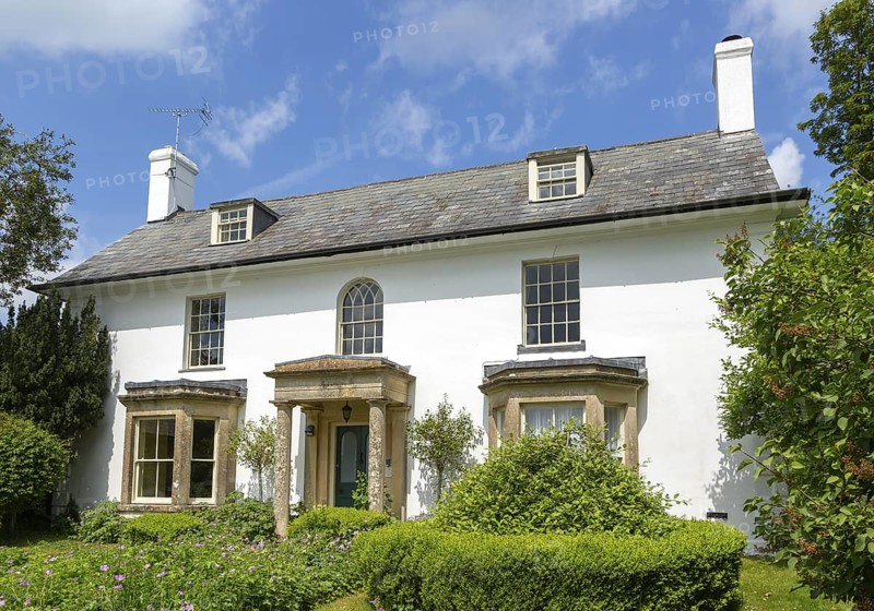 The Lodge, historic large detached house in village of Avebury, Wiltshire, England, UK