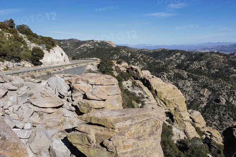 Mt. Lemmon Highway winds up the Santa Catalina Mountains from Tuscon to Mt. Lemmon Arizona