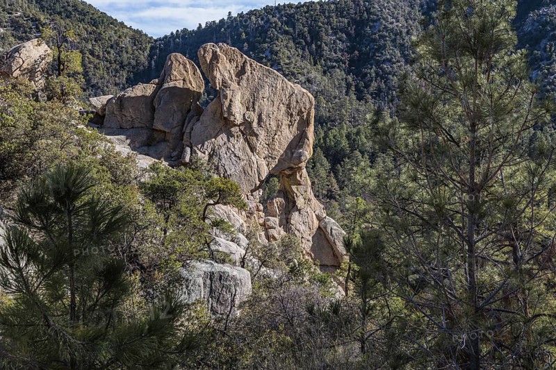 Rock formation in the Santa Catalina Mountains near Tucson, Arizona, USA
