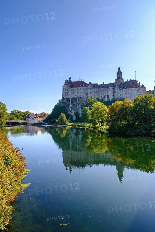 Hohenzollern Palace, Sigmaringen Palace, former princely residence and administrative centre of the Princes of Hohenzollern-Sigmaringen, Sigmaringen, Baden-Württemberg, Germany