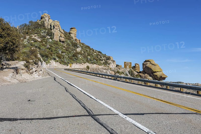 Mt. Lemmon Highway near HooDoo Vista Point between Tuscon and Mt. Lemmon Arizona, USA