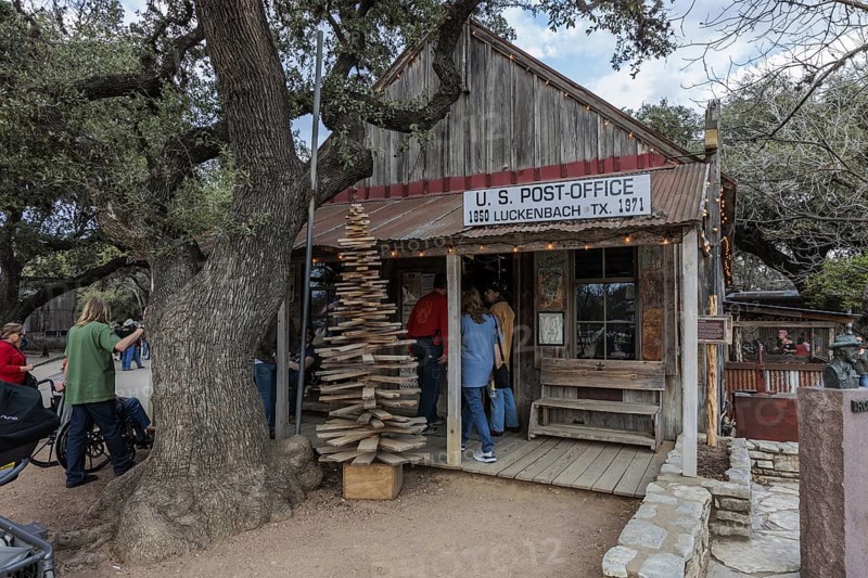 US post office in Luckenbach, Texas, USA