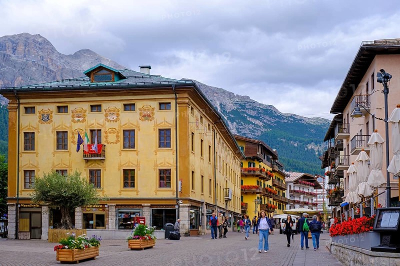 Corso Italia, Cortina d'Ampezzo, Dolomites, Province of Belluno, Veneto, Italy