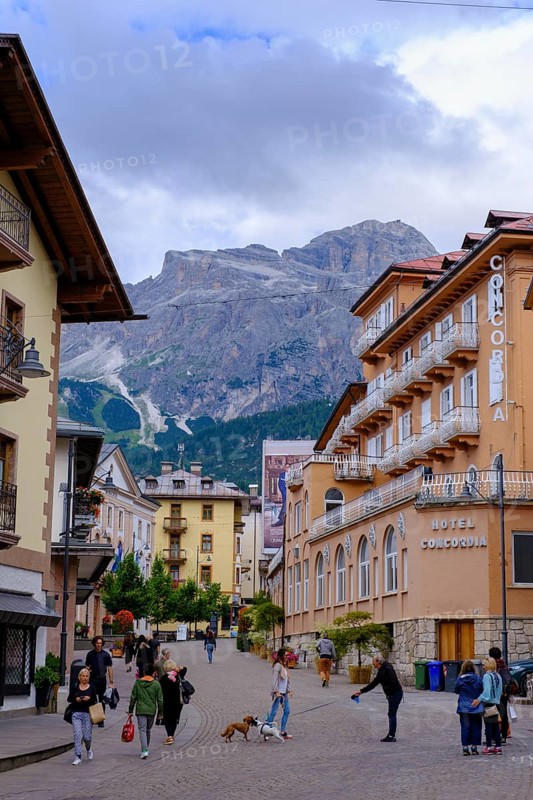 Corso Italia, Cortina d'Ampezzo, Dolomites, Province of Belluno, Veneto, Italy