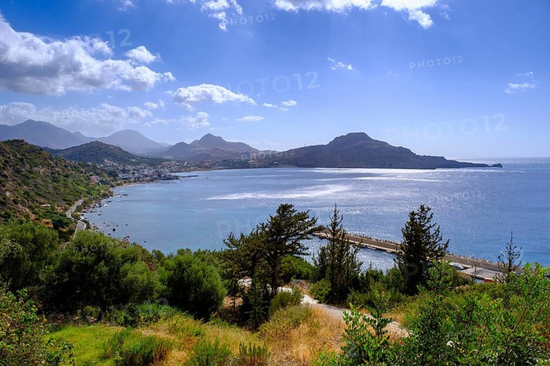 Bay of Plakias on the Libyan Sea, south coast, Crete, Greece