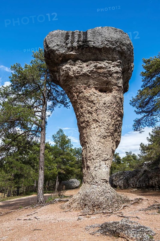 Rock El Tormo, Ciudad encantada, area of rock formations, nature reserve, Cuenca region, Spain