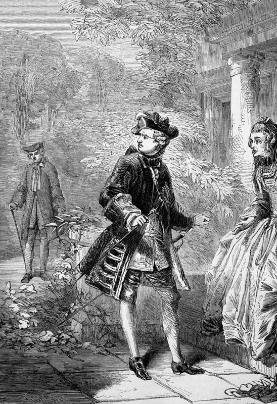 Princess Amelia tries to bring about a reconciliation between George III and John Stuart, 3rd Earl of Bute. As de facto Prime Minister, he succeeded in ending Whig domination and the Seven Years' War in 1763. However, King George turned against him after he was criticised for his official speech, which the press recognised as Bute's work, England, digital reproduction of a historical original