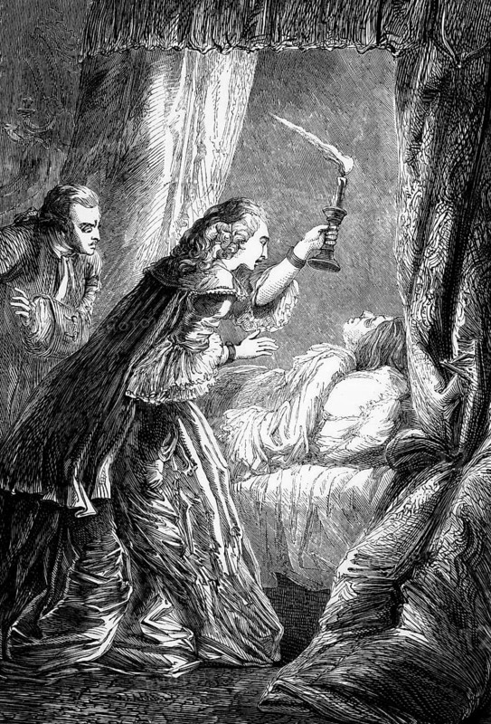 The death of Frederick, Prince of Wales, aged 44 in 1751 at Leicester House, England, digital reproduction of a historical original