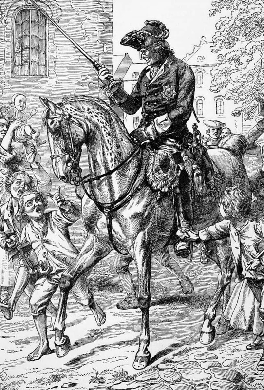 Frederick II King of Prussia (1772 to 1786), best known as a brilliant military leader and organiser of the Prussian armies, who became known as Frederick the Great, Prussia, digital reproduction of a historical model