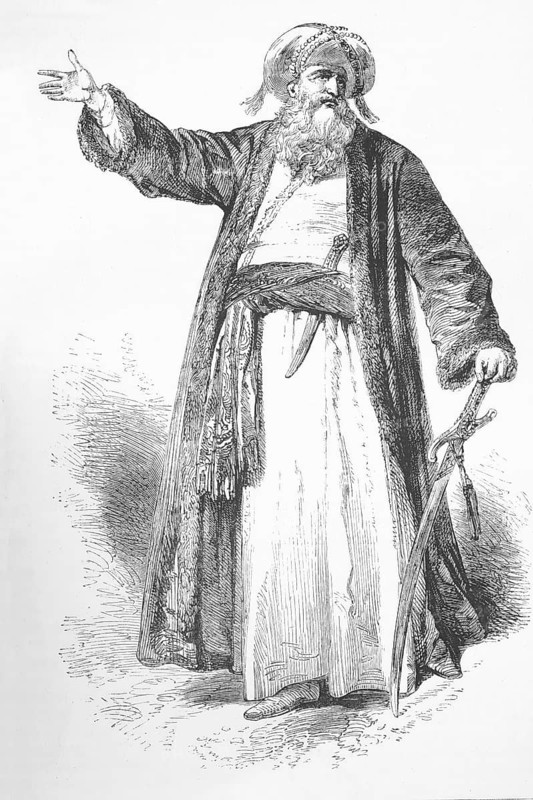 Mohammed, the prophet and founder of Islam, lived from around 26 April 570 to 8 June 632, digital reproduction of a historical model