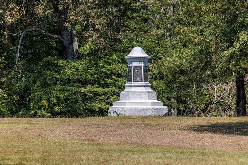 Army of the Tennessee memorial marker at Shiloh Military Park in Tennessee