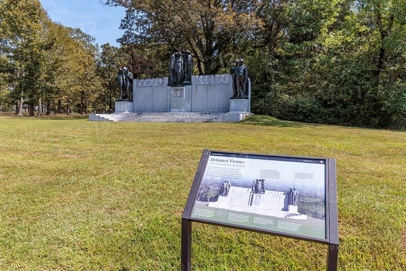 Confederate Memorial erected by the Daughters of the Confederacy at Shiloh Military Park in Tennessee