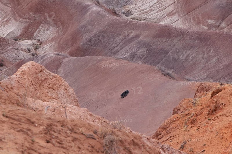 Colorful deposits of the Chinle Formation exposed at Little Painted Desert County Park near Winslow, Arizona