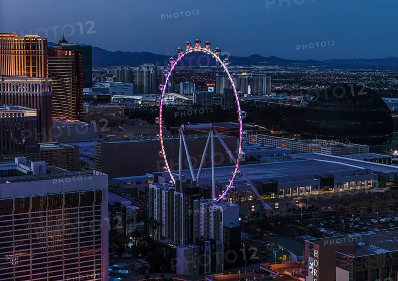 The High Roller Observation Wheel on the strip in Las Vegas, Nevada