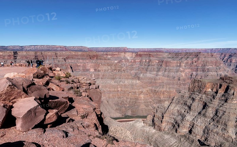 Rock formations at Guano Point in Grand Canyon West near Peach Springs, Arizona