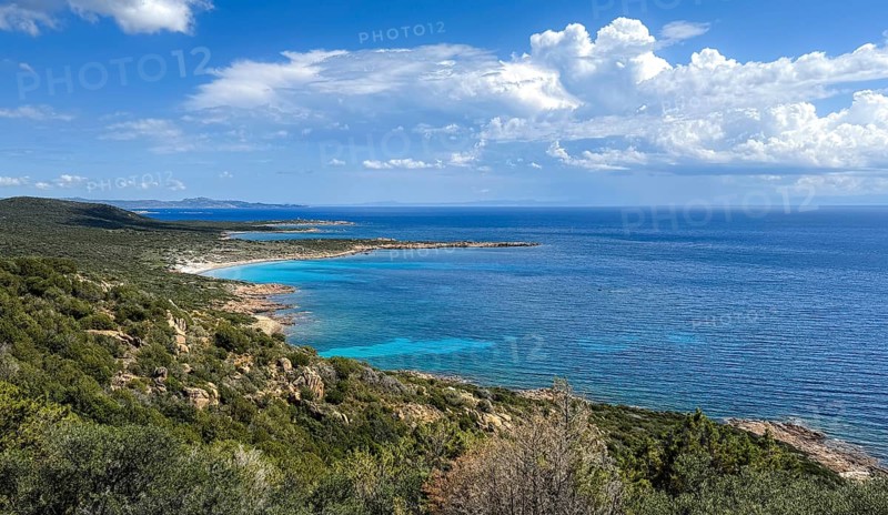 Plage Dorian'u, turquoise sea, book, sandy beach, Corsica, France