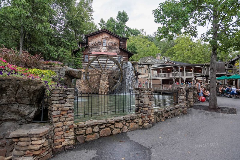 Dollywood Grist Mill at the Dollywood amusement park in Pigeon Forge, TN