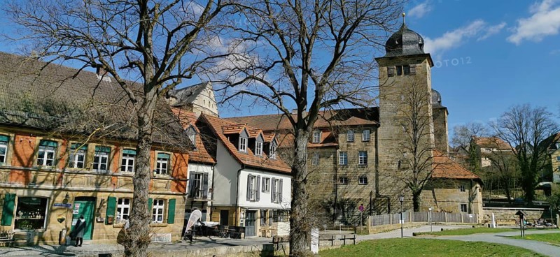 Thurnau Castle in early spring, Thurnau, Kulmbach district, Upper Franconia, Bavaria, Germany