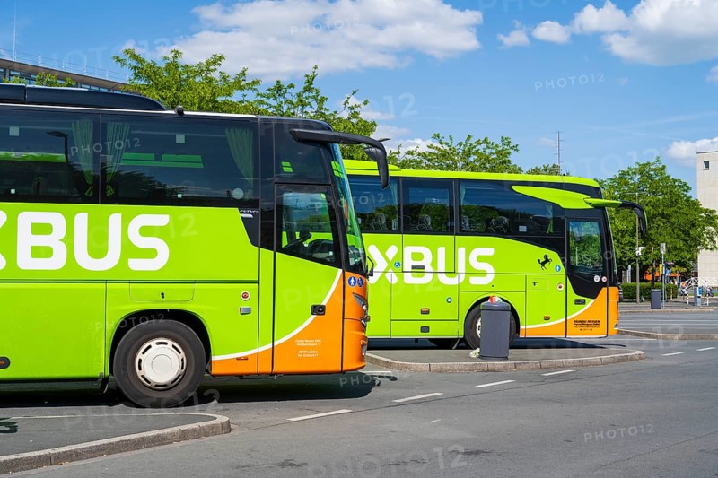 Flixbus, ZOB, Dortmund, Ruhr area, Westphalia, North Rhine-Westphalia, Germany